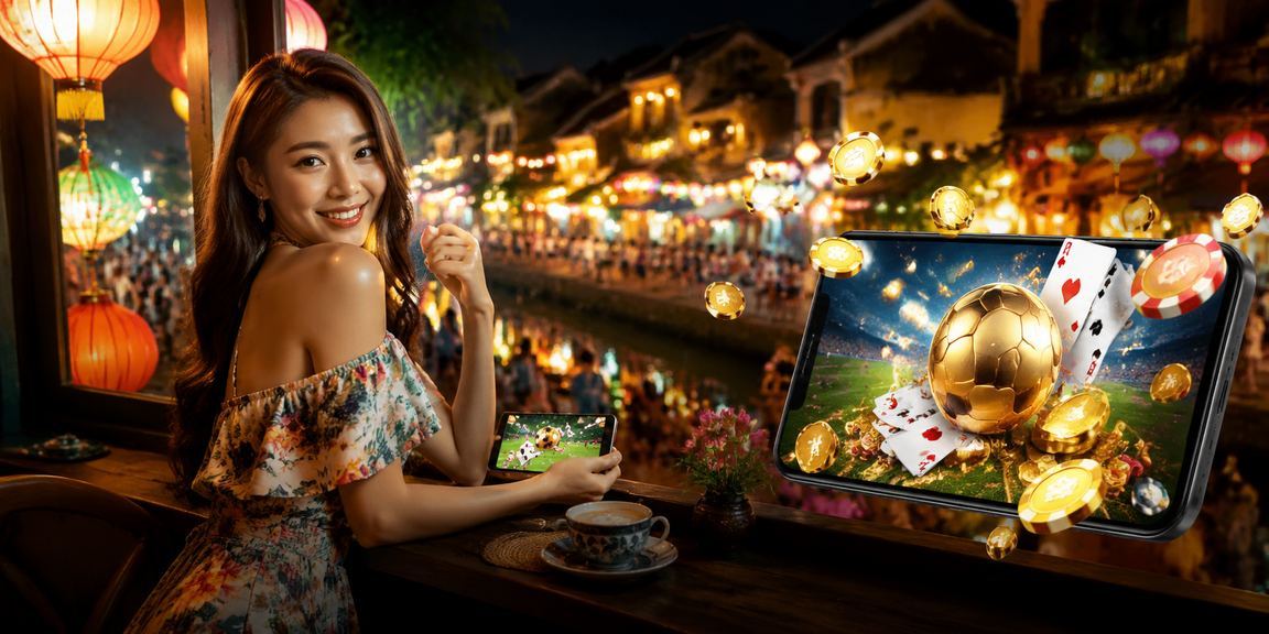 Người chơi bài tại Hội An thưởng thức cà phê và trải nghiệm game bài
