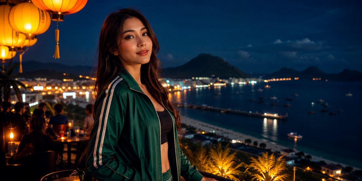 Người chơi tại Hội An theo dõi giải esports và đặt kèo qua điện thoại trong đêm đèn lồng