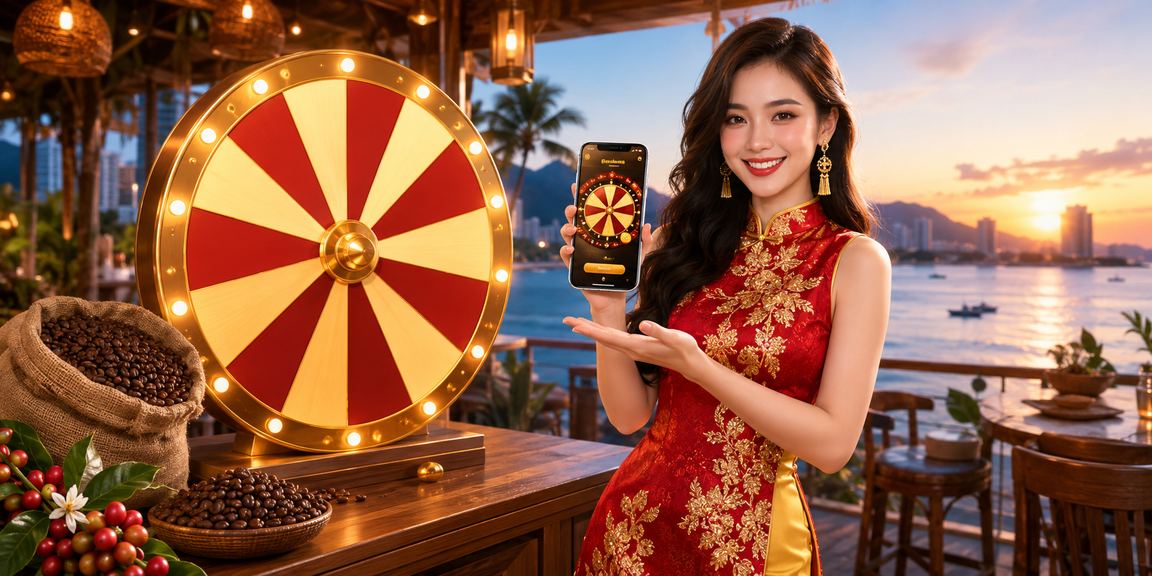 Người chơi tại Nha Trang thử vận may với mini game tại quán cà phê ven biển
